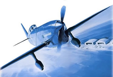 Rafale Caudron Renault déssiné dans les années 30 par M.Riffart