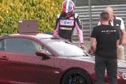 Esteban Ocon au volant de l'Alpine A110 ultime