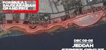 D&eacute;couvrez le trac&eacute; du circuit urbain de Djeddah 