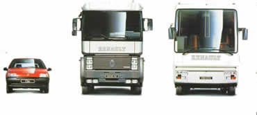 Clio, AE, et FR1, voiture, camion et autocar de l'année 1991