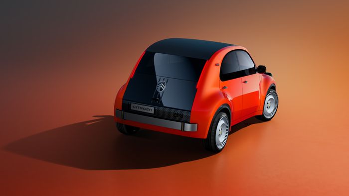 Vue arrière concept Citroën 2CV 2026