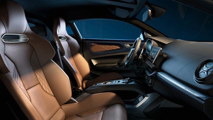 L'intérieur cuir brun Ambré 