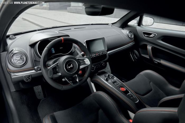 L'intérieur de l'A110 S n'est pas très différent de l'A110