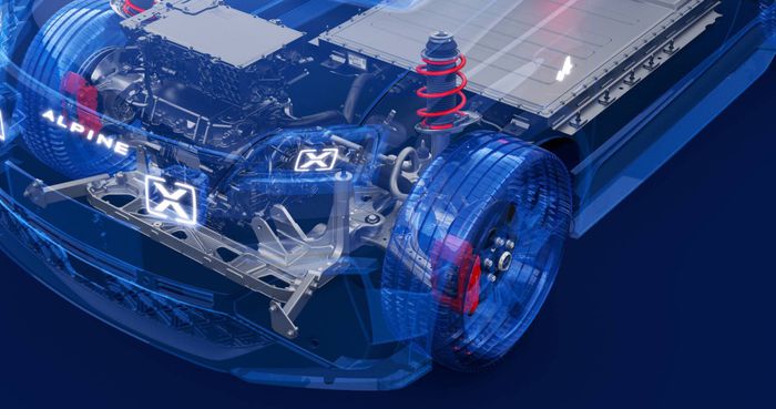 Suspensions et moteur Alpine A290