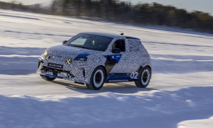 Alpine A290 lors des tests