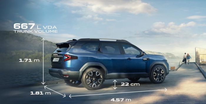 Dimensions Dacia Bigster 2025