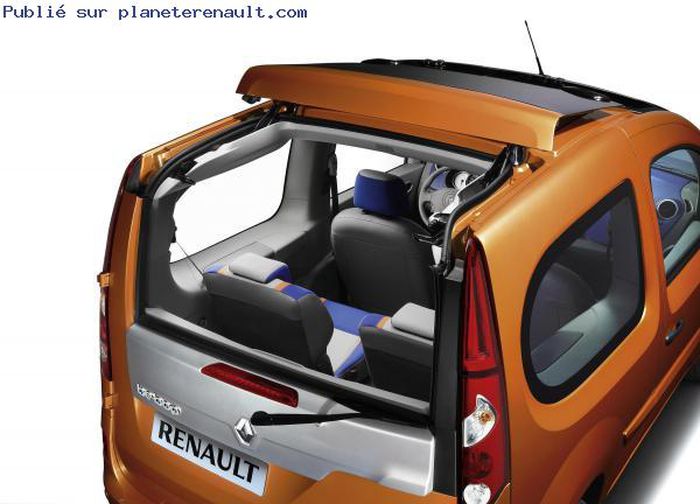 Ouverture arrière Nouveau Renault Kangoo BeBop
