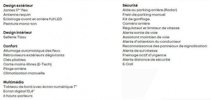 Equipements Captur Evolution