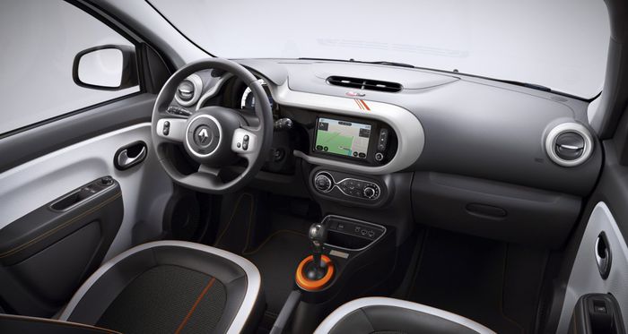 L'intérieur personnalisable de la Twingo Électrique