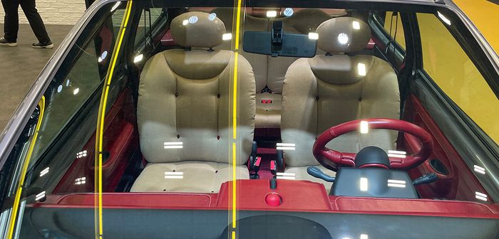 L'intérieur de la Twingo rétrofit