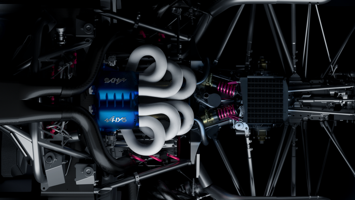 Moteur V6 bi turbo à hydrogène Alpine