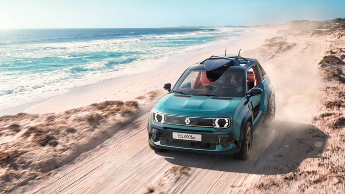 Renault 4 JP4X4 Concept 2026 sur la plage