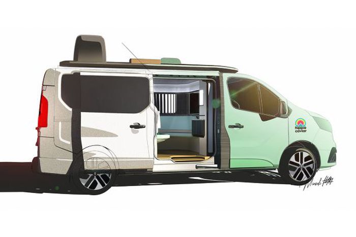 Un van aménagé à l'esprit d'hôtel de luxe 5 étoiles 