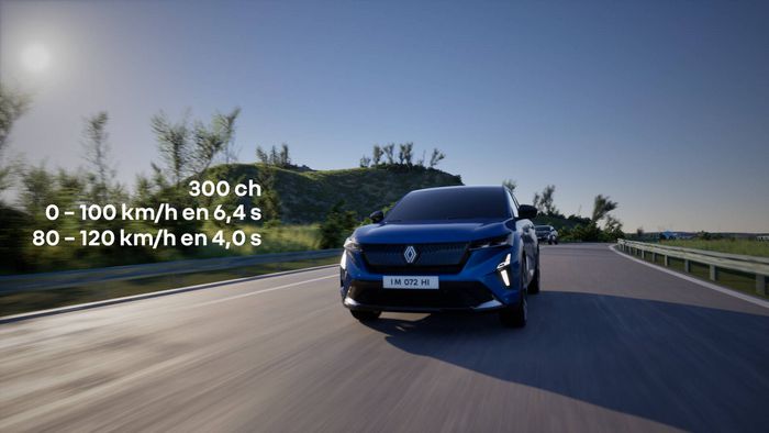 Les performance du nouveau Renault Rafale E-Tech 300 ch