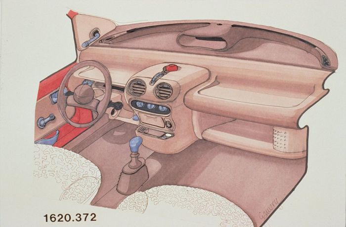 Dessin intérieur Renault Twingo