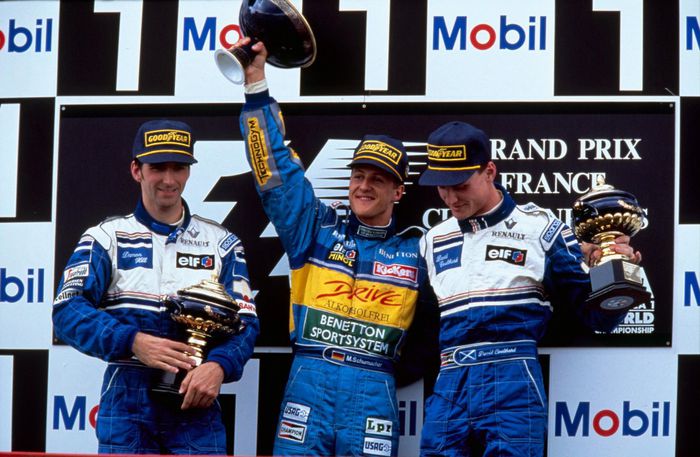 Renault réalise le triplé en France à Magny-cours en 1994