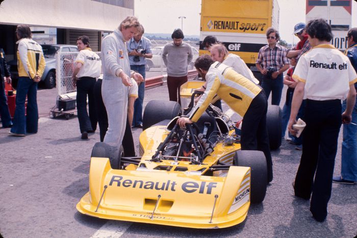 Les essais de la première F1 de Renault avec Jean Pierre Jabouille