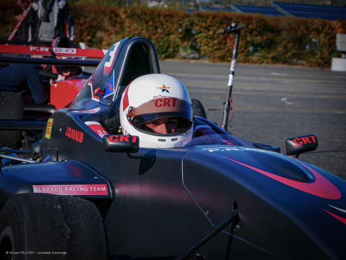 Jérémy Clavaud concentré avant le départ de la deuxième course