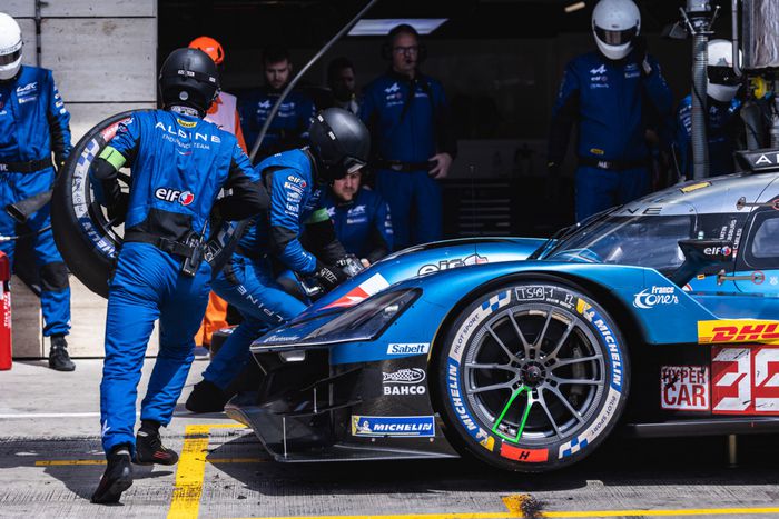 L'Alpine A424 lors du relais