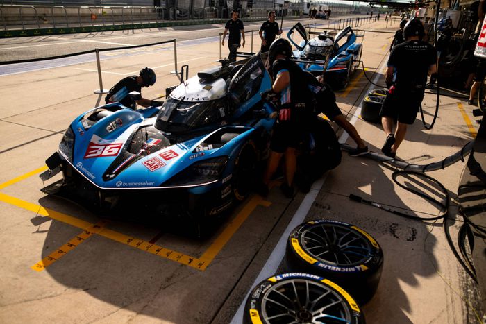 Arrêt au stand Alpine Lone Star Le Mans 2024