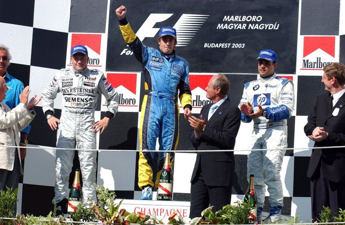 Victoire Fernando Alonso Belgique 2003