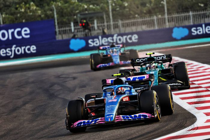 Alpine en course à Abu Dhabi