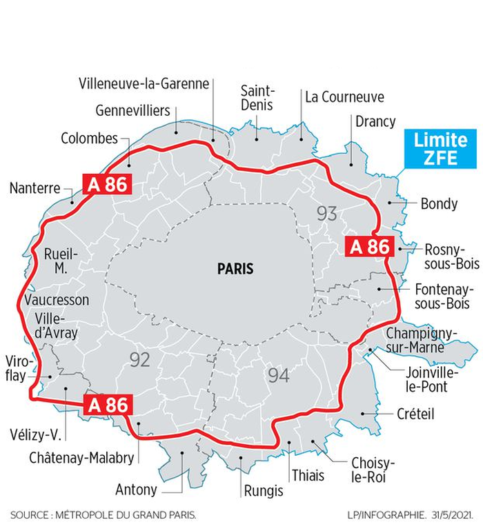 Délimitation de la zone