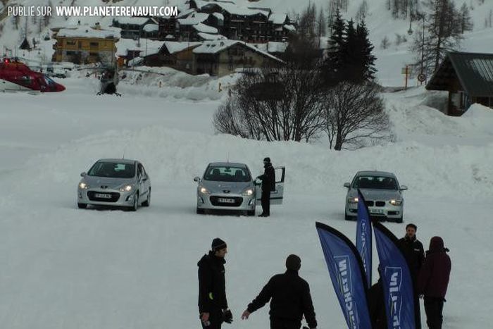 Essais des pneumatiques sur neige