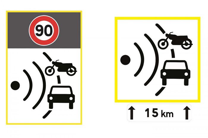 Les nouveaux panneaux de signalisation des radars 