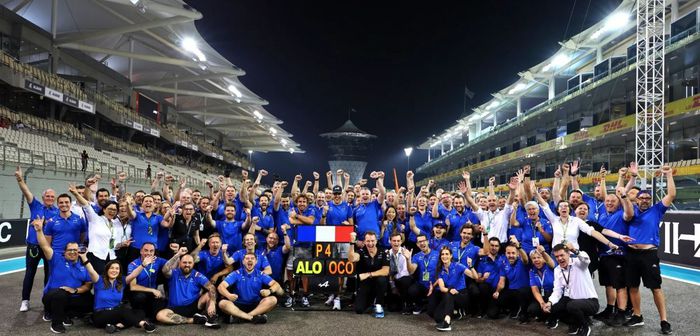 Formule 1: Alpine termine à la 4ème place du championnat à Abu Dhabi