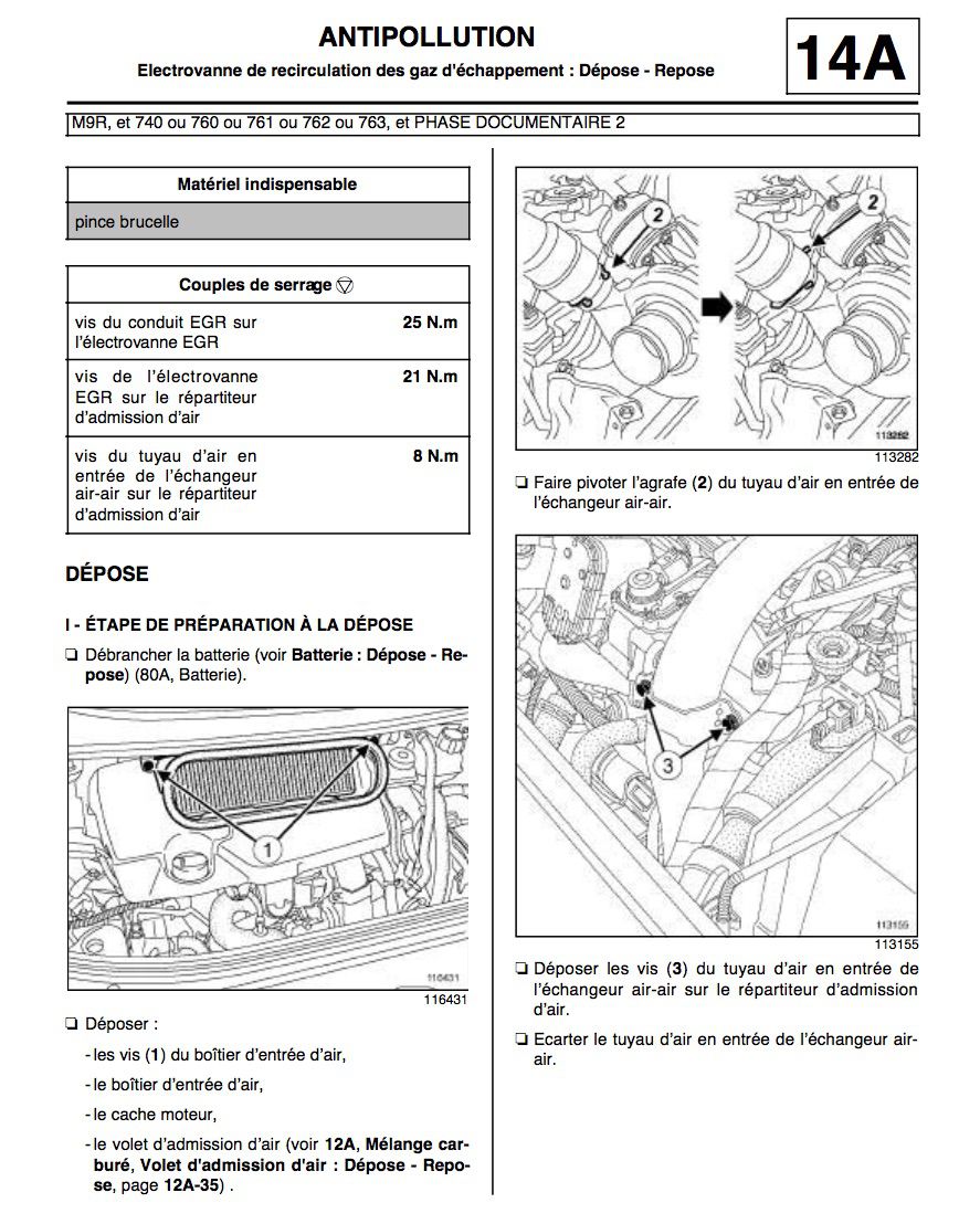 injection a controler perte de puissance 2.0 dci espace4 -P0