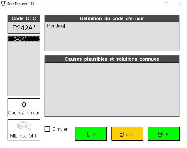 Mégane II Circuit capteur de temperature en amont de la turbine P0