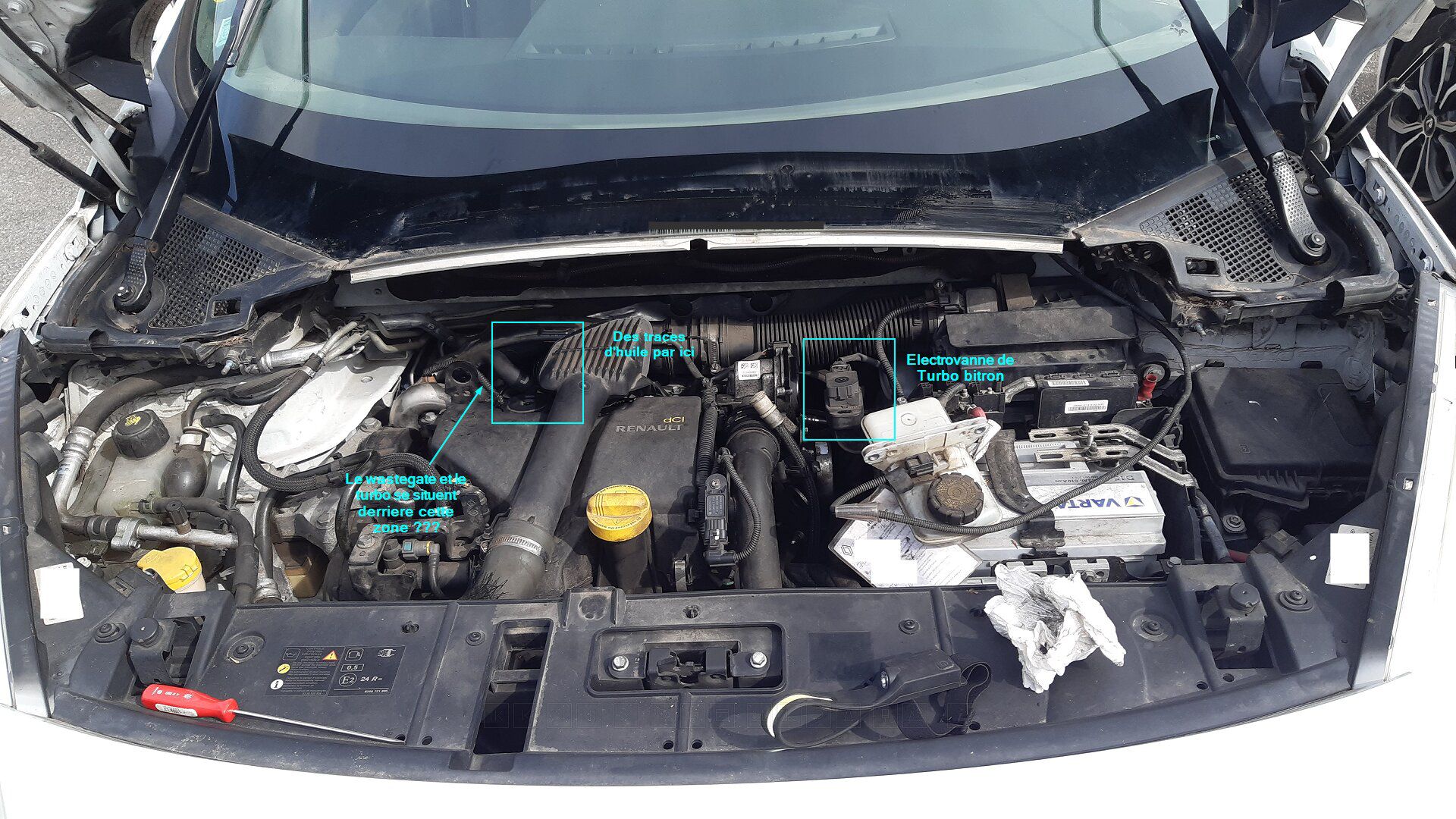 Scénic III Renault scenic 3 dcI 95 perte de puissance turbo à chaud Réglé P0